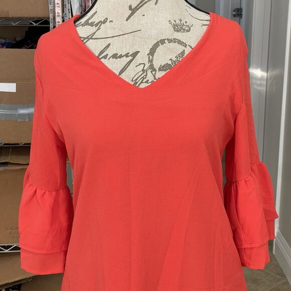 Belongsci Womens Dress Size Small Shift Ruffle Short Vacation Travel Spring - Picture 4 of 16